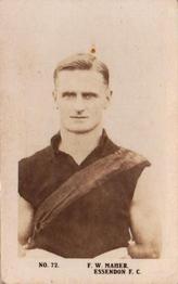 1923 Magpie Portraits of Our Leading Footballers #72 Frank Maher Front